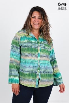 Picture of PLUS SIZE PRINTED BLOUSE
